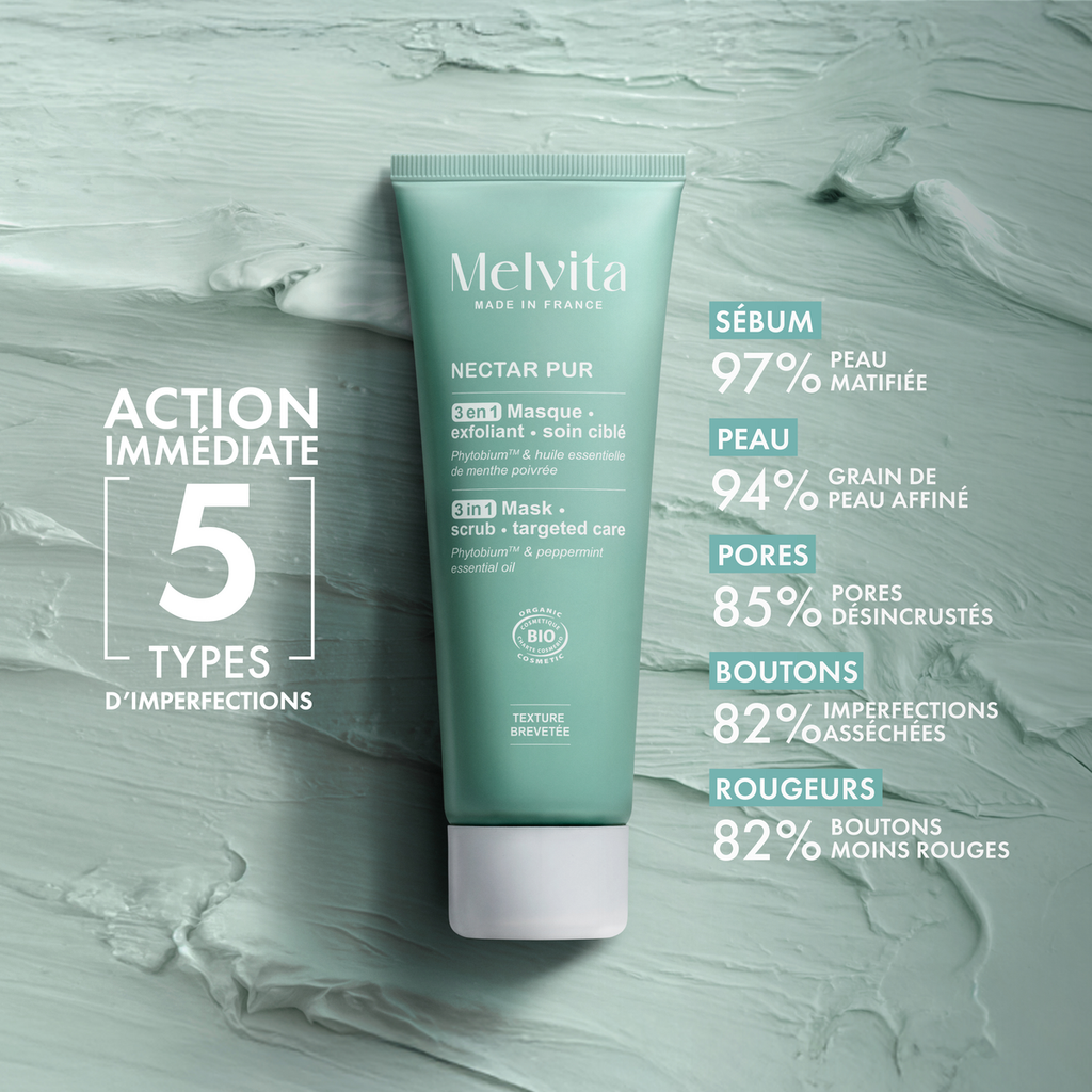Mascarilla Exfoliante 3 En 1 - Nectar Pur - 75 Ml