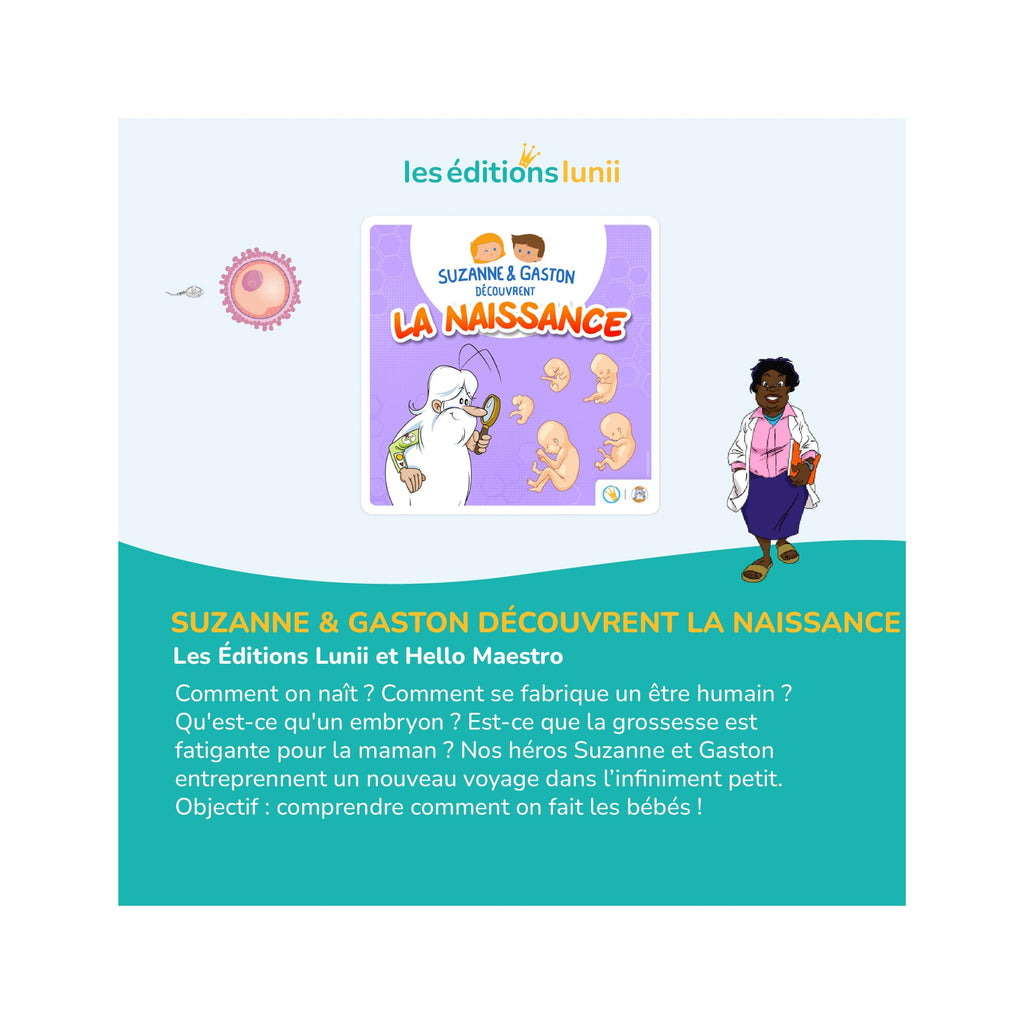 Suzanne y Gaston Descubren el Nacimiento - Audiolibro Mi Fábrica de Historias