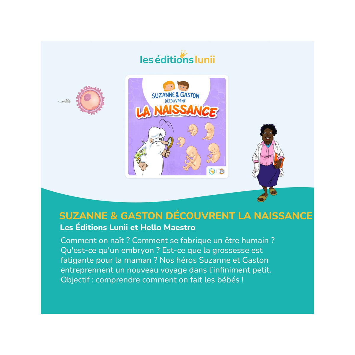 Suzanne y Gaston Descubren el Nacimiento - Audiolibro Mi Fábrica de Historias