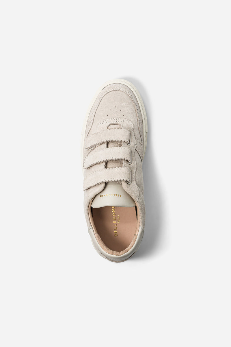B0 Velcro - Suede Off White - Femme