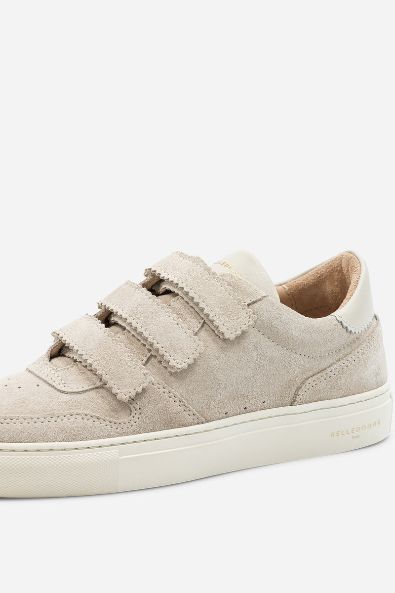 B0 Velcro - Suede Off White - Femme
