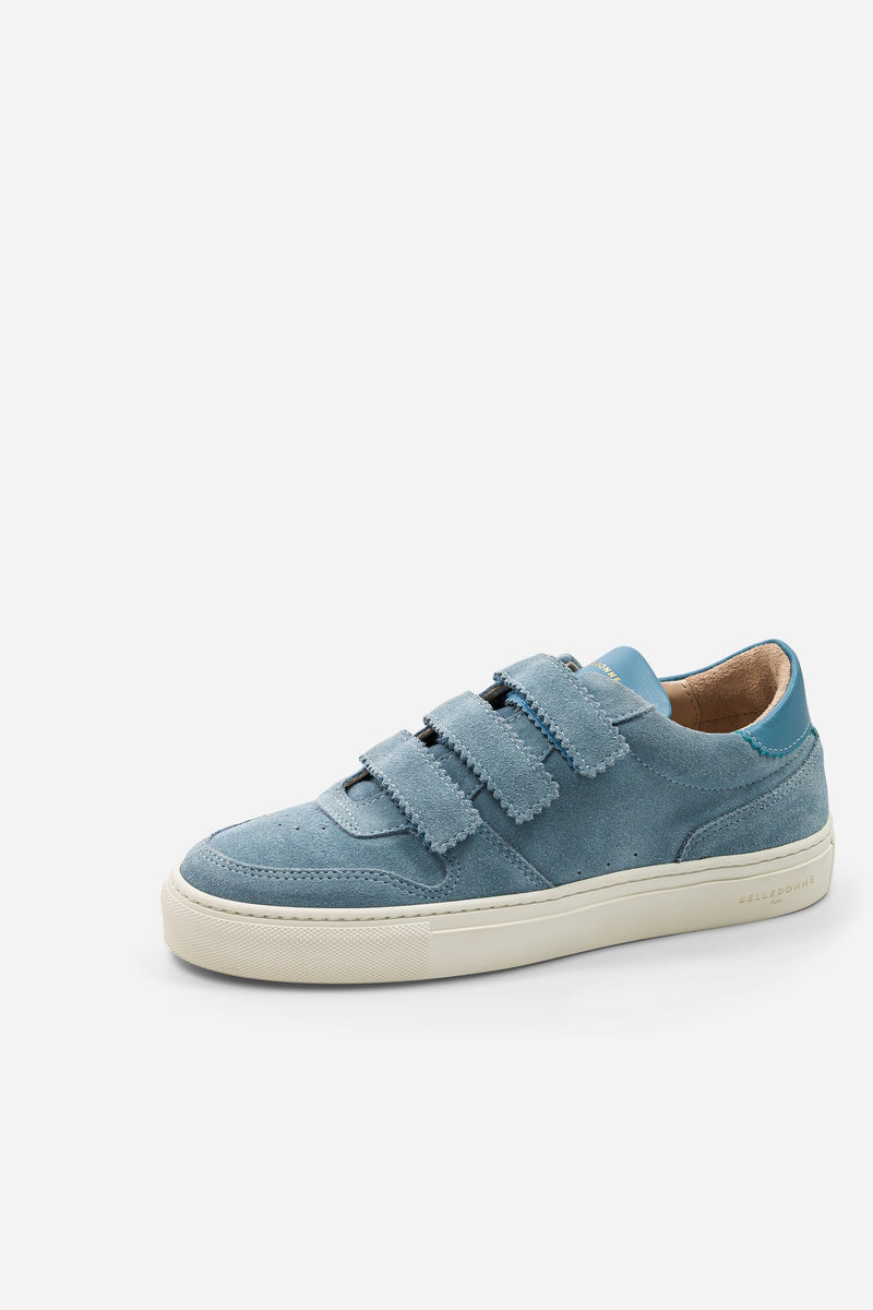 B0 Velcro - Suede Celeste - Femme