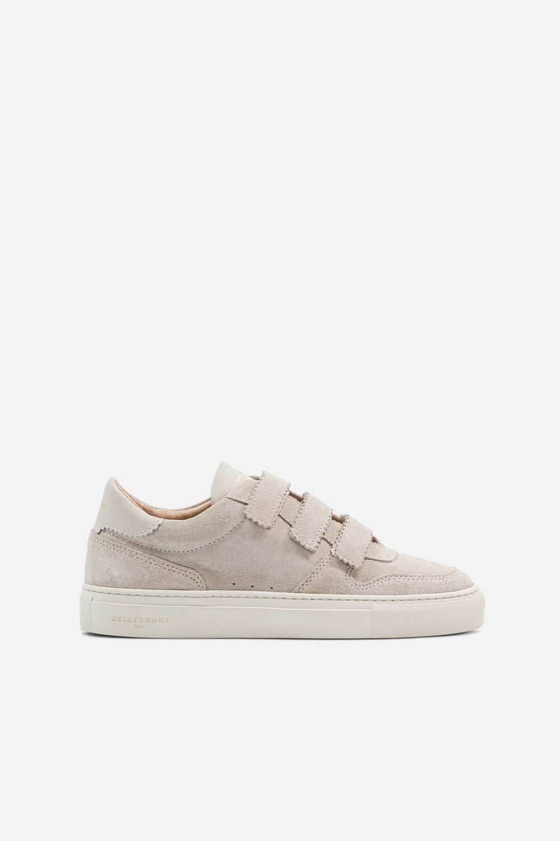 B0 Velcro - Suede Off White - Femme