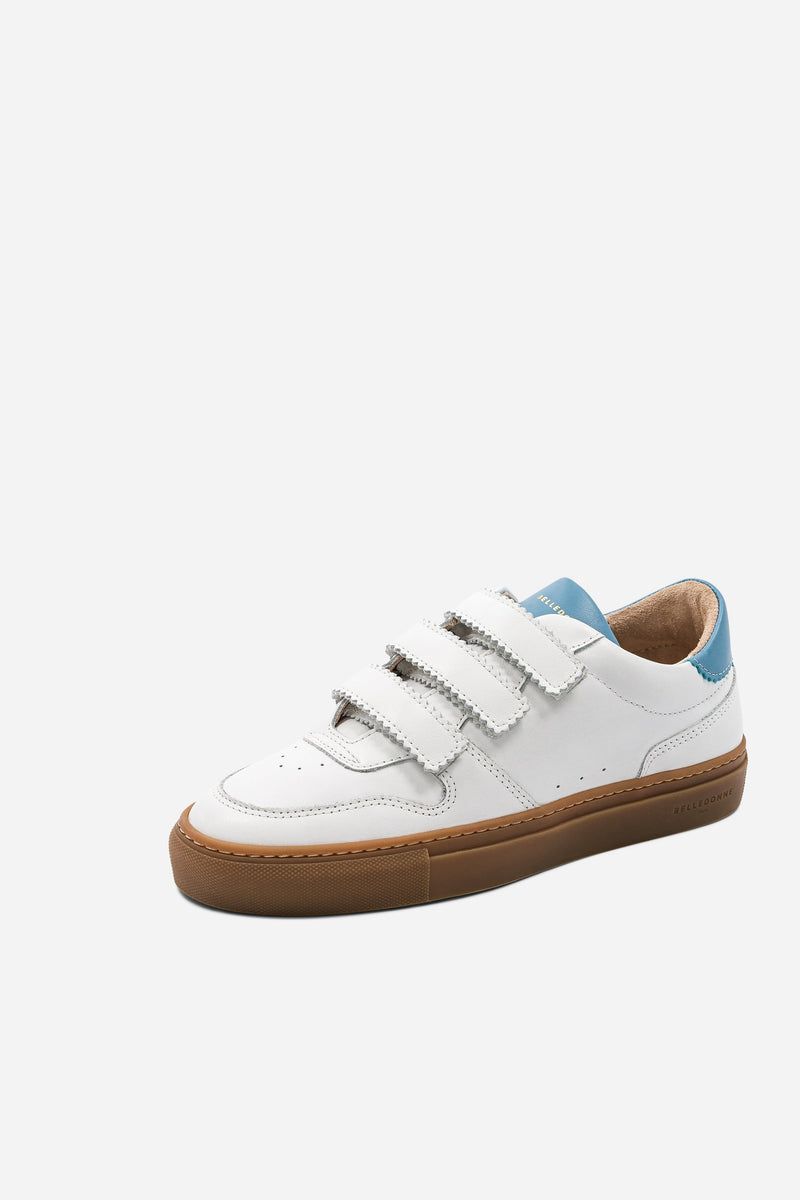 B0 Velcro - White / Blue - Femme