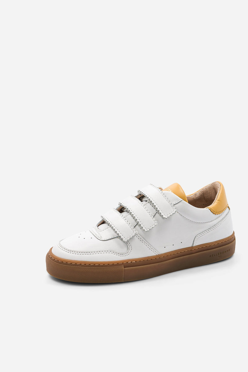 B0 Velcro - White / Yellow - Femme