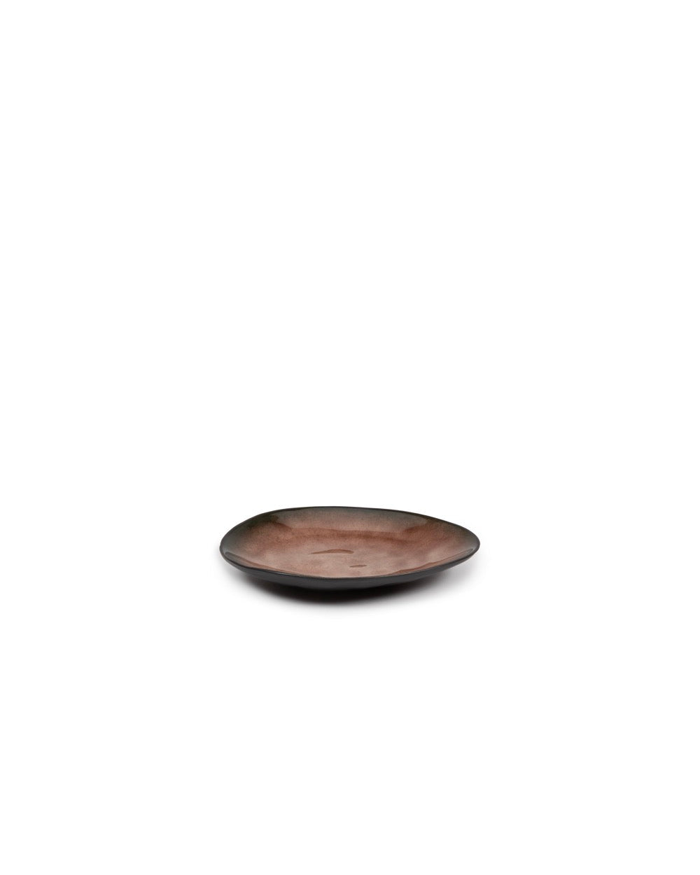 Set Of 4 Oval Plates - S - Pure Brown