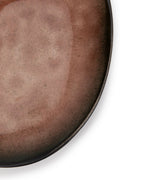 Set Of 4 Oval Plates - S - Pure Brown