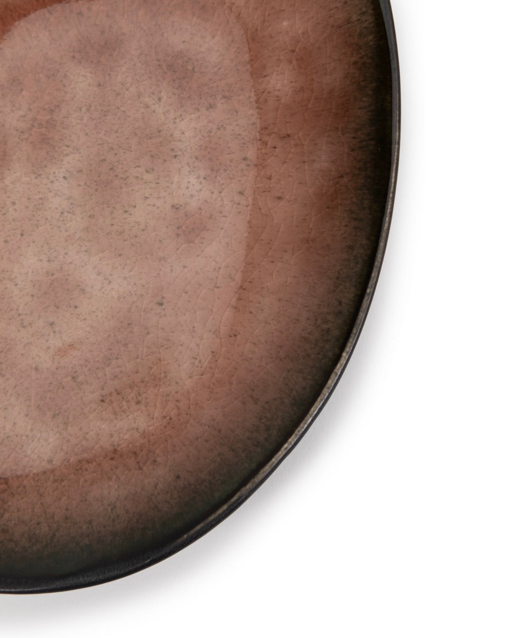 Set Of 4 Oval Plates - S - Pure Brown