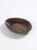 Set Of 4 Oval Plates - S - Pure Brown