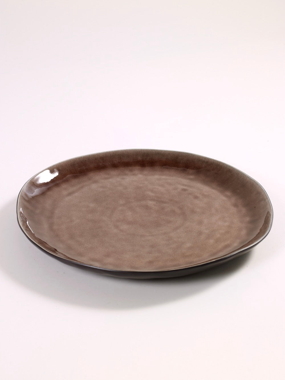 Pure - Lot De 2 Assiettes - L - Grès - Brun