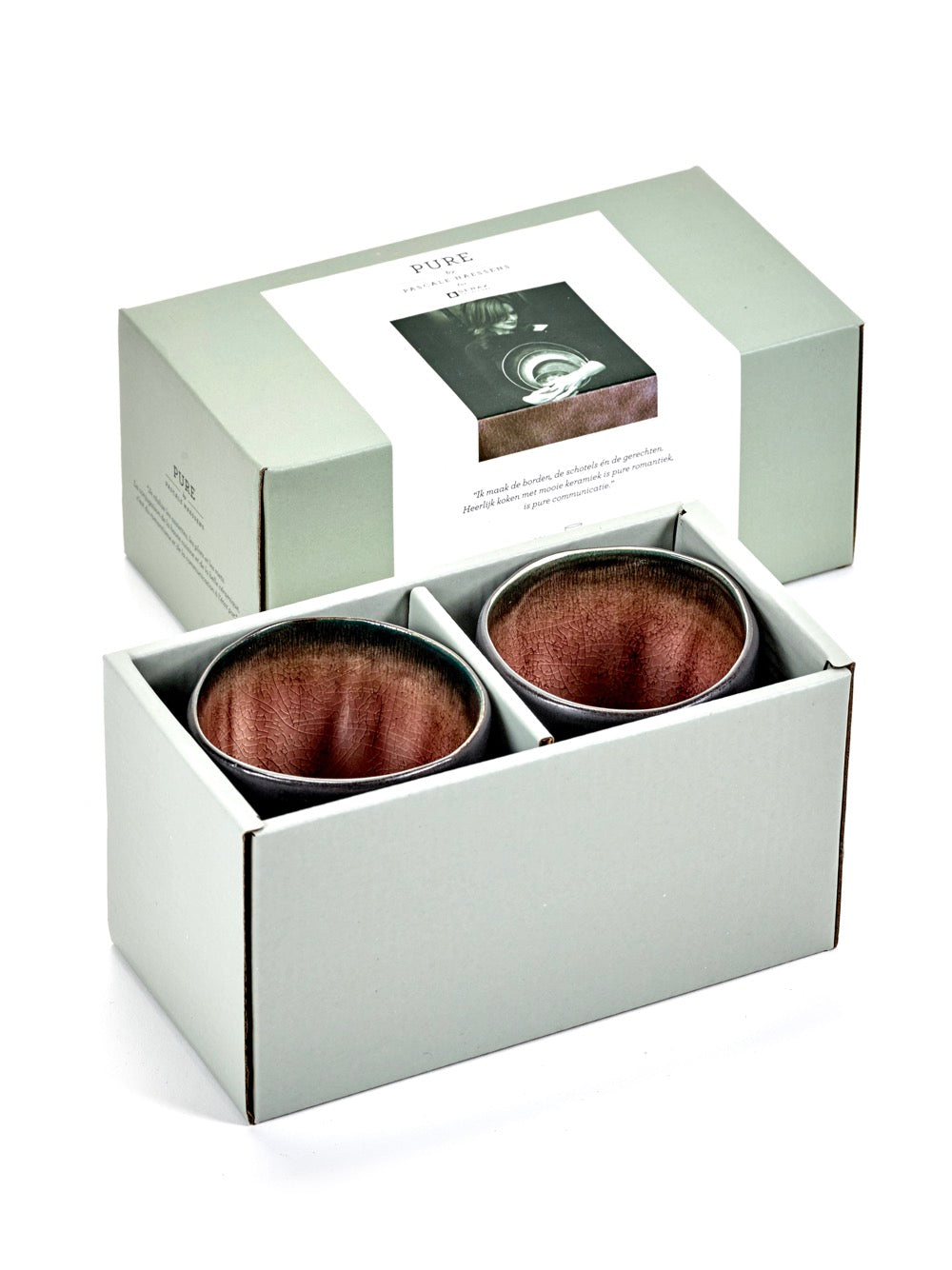 Set of 2 Cups - Pure Brown