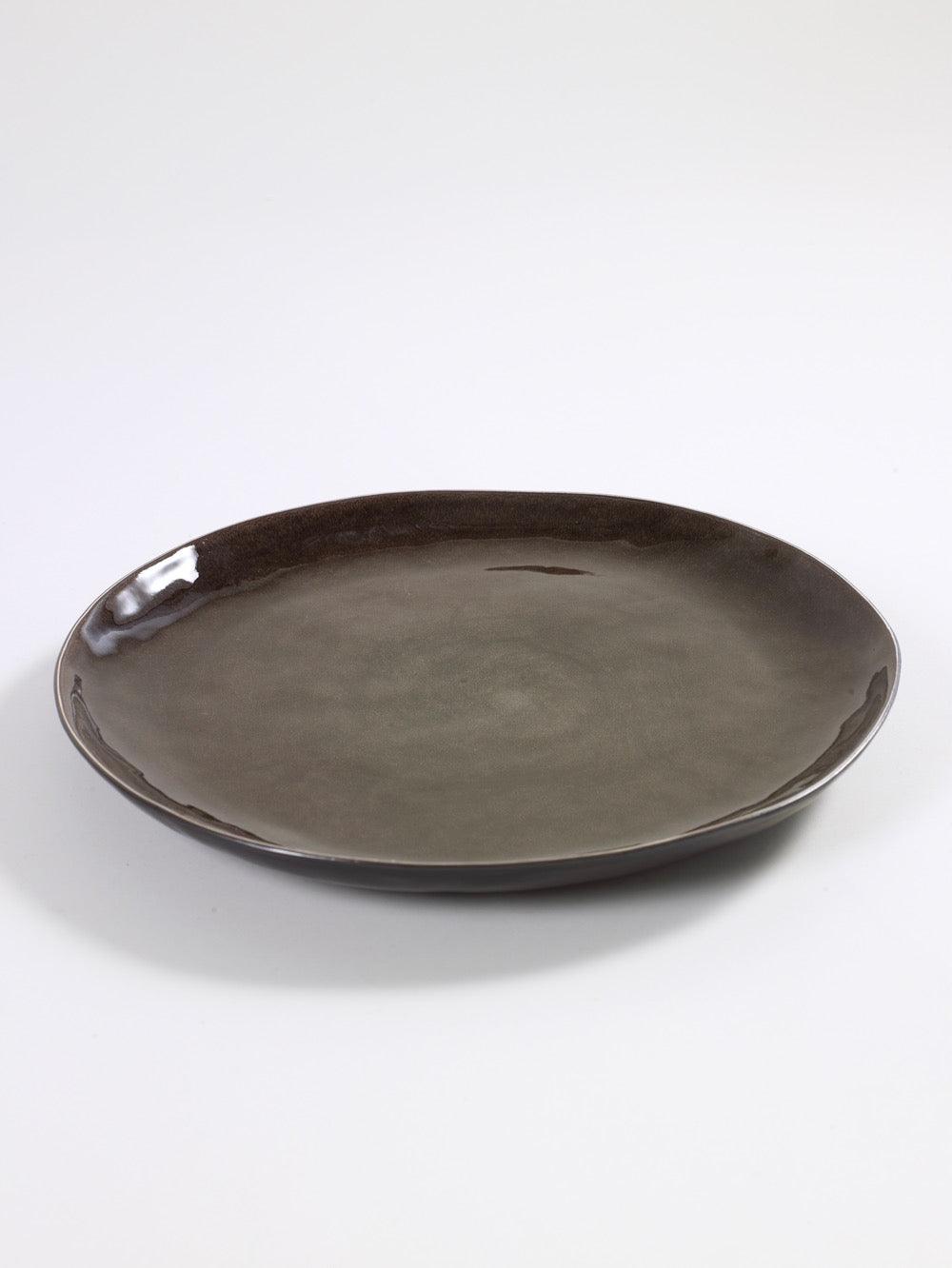 Pure - Lot De 2 Assiettes - L - Grès - Gris