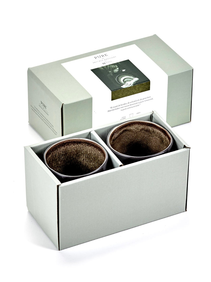 Lot De 2 Tasses - Gris Pur