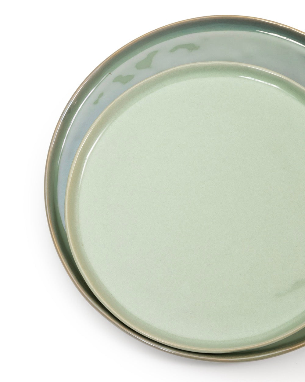 Set of 4 Plates - M - Aqua - Pure Green