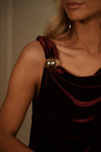 Ema Red - Velvet Dress