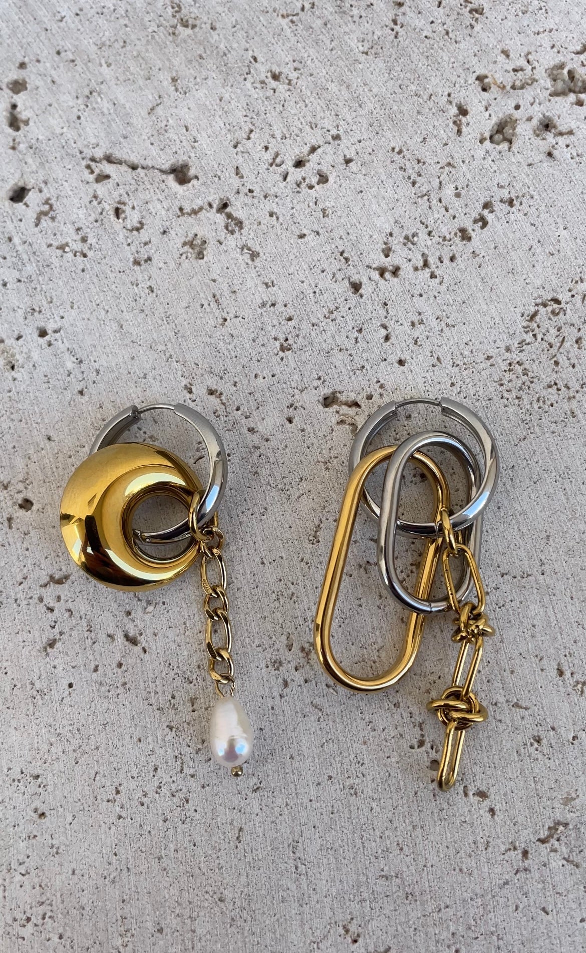Boucles D'Oreilles Asymmetric Grunge