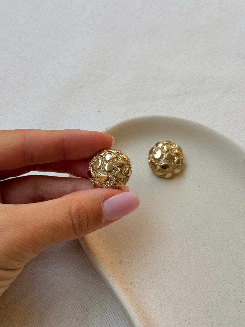 Vintage Earrings - Gold Nuggets