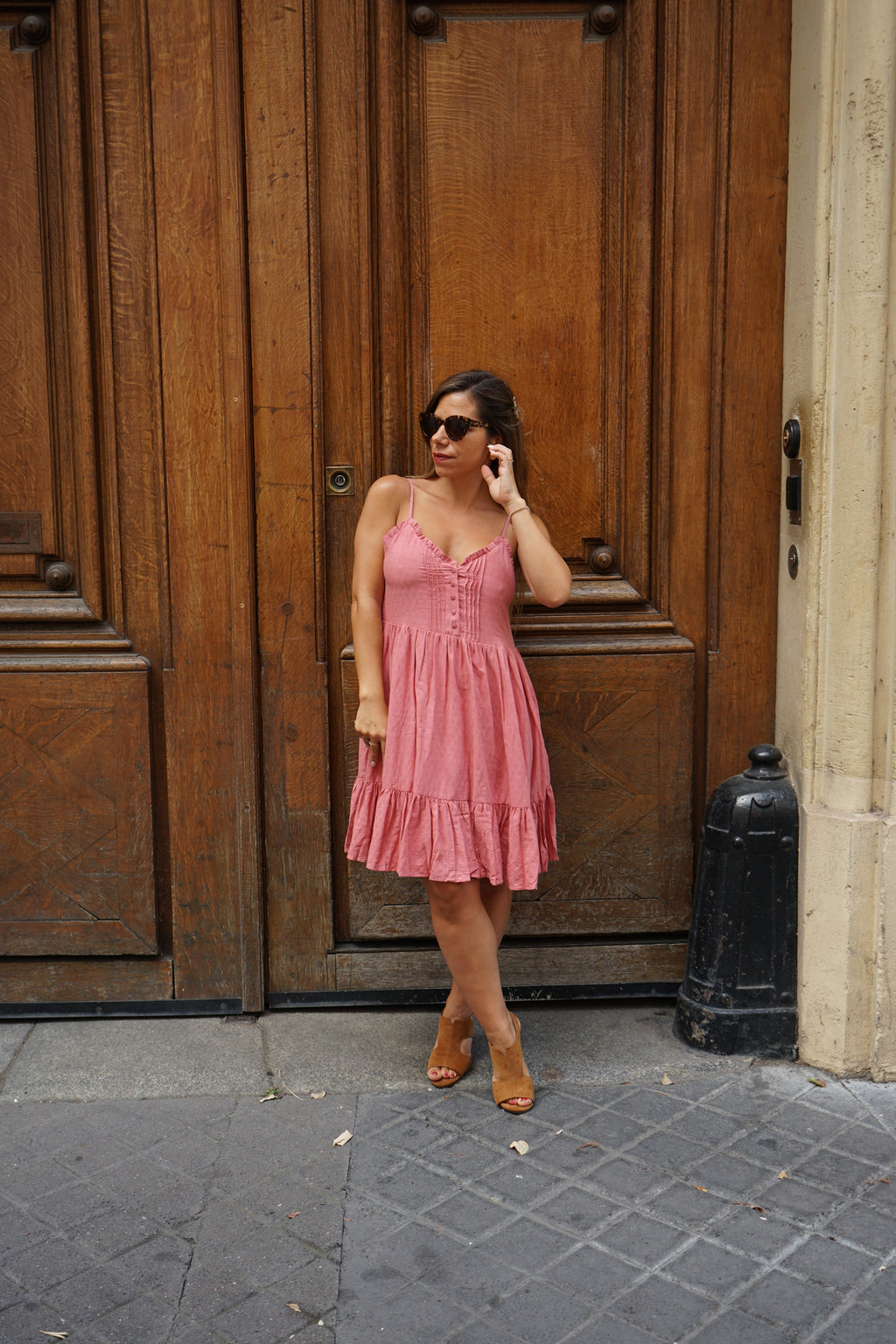 Robe Léonie Bois De - Rose