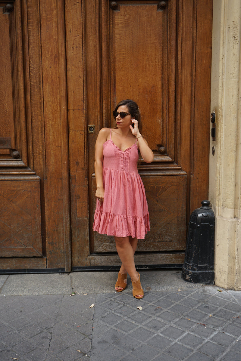 Vestido Léonie Bois De - Rosa