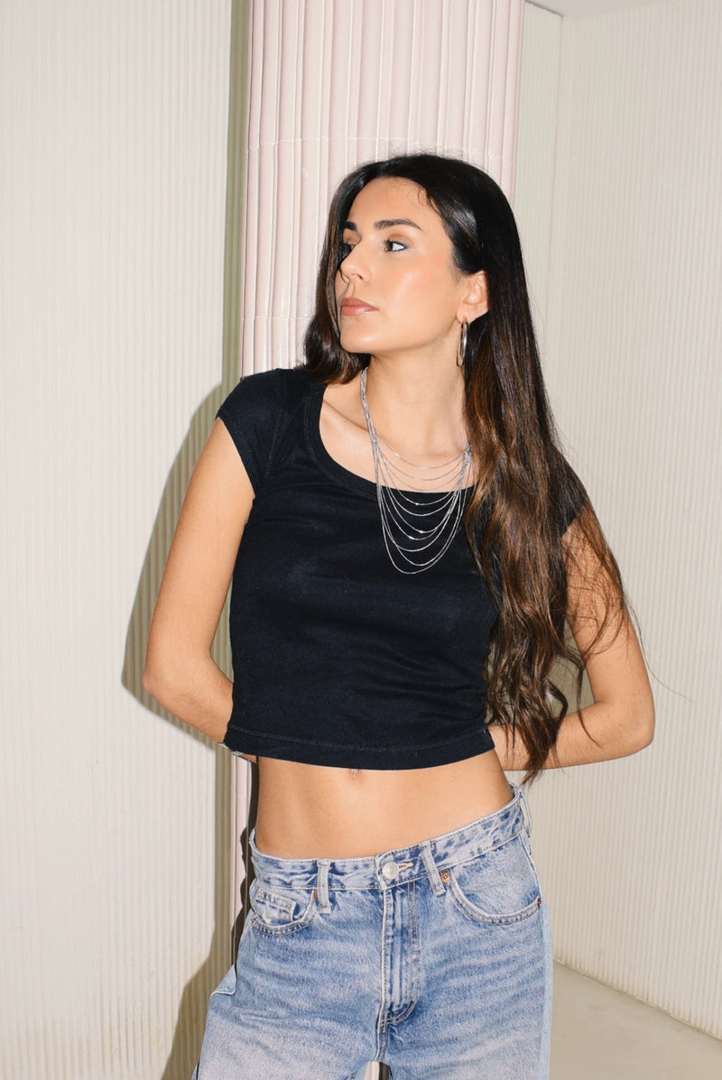 Multi Cleopatra Long Plata Necklace