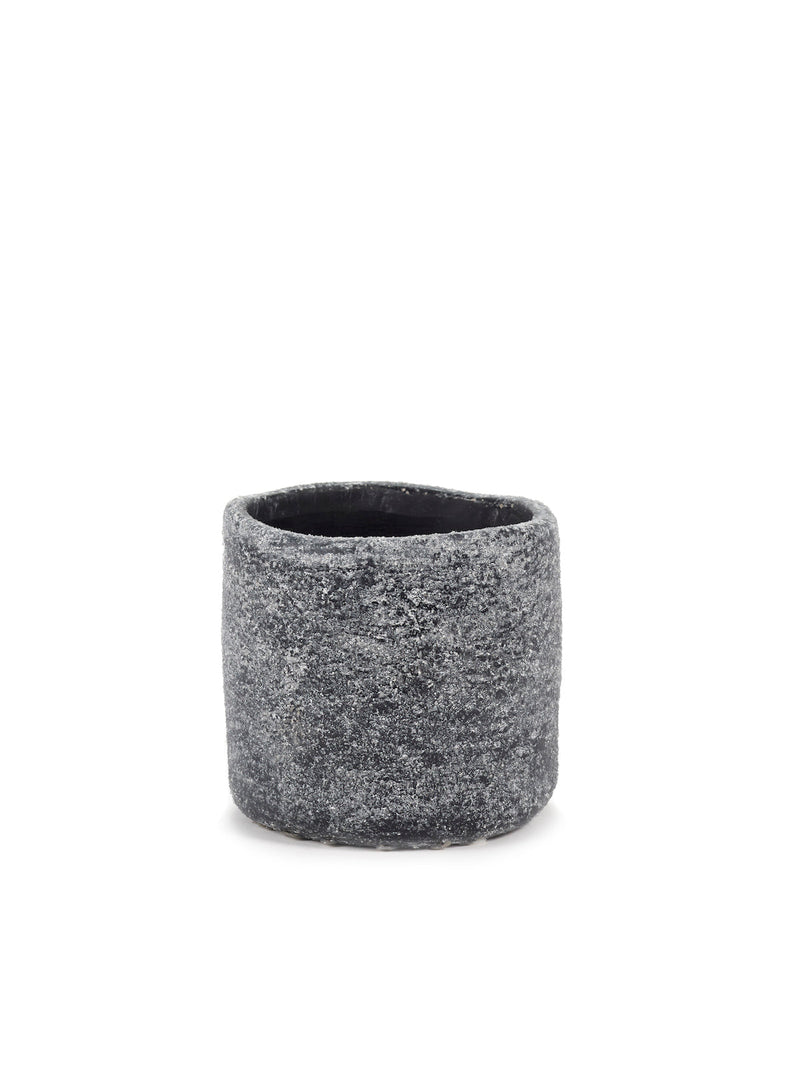 Pot S - Gray - Black Ancient