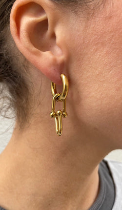 Asymmetric Knot Earrings