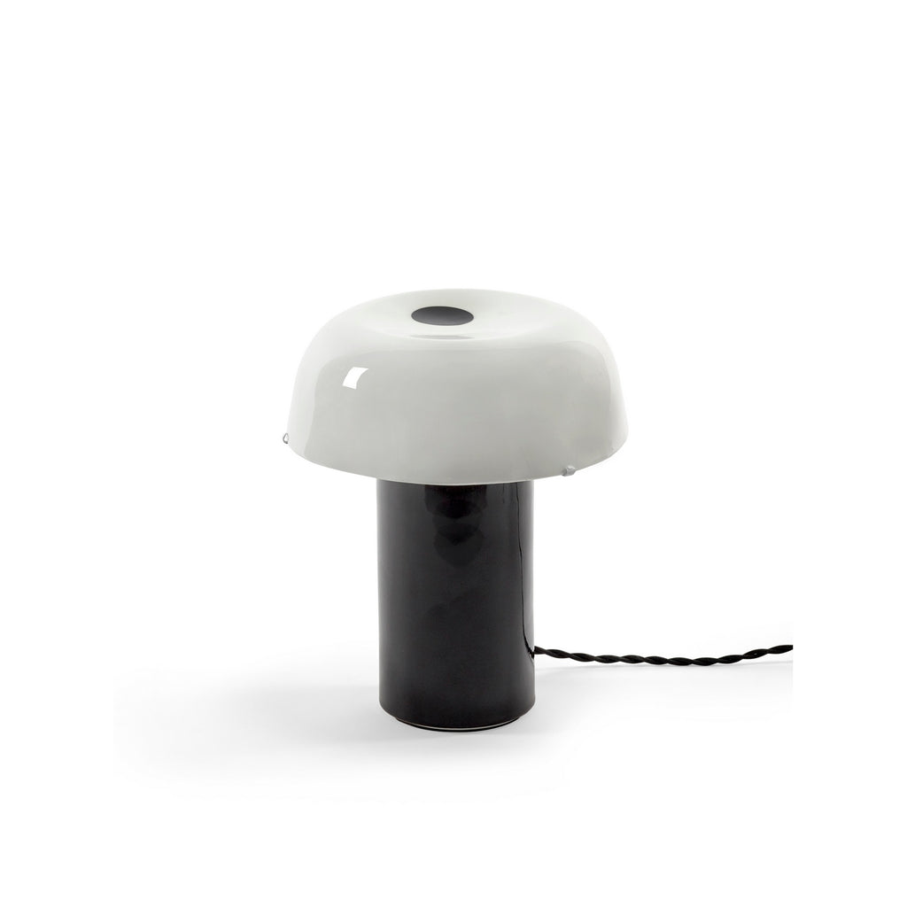 Terres De Rêves Celine N°2 - Lampe De Table - Grès - Blanc/Noir