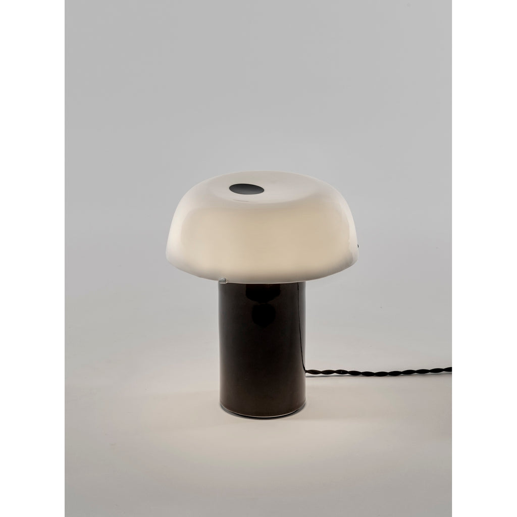 Terres De Rêves Celine N°2 - Lampe De Table - Grès - Blanc/Noir