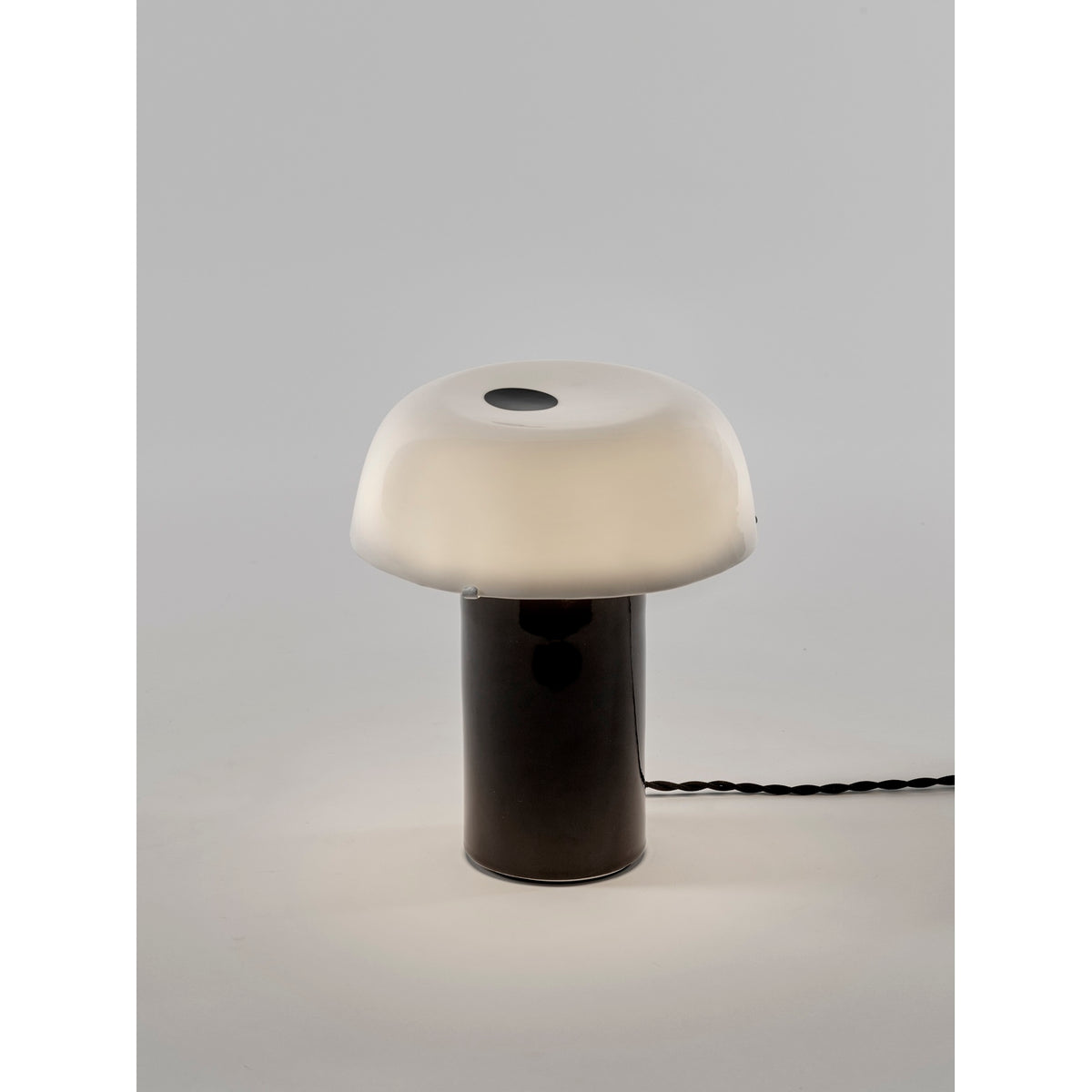 Terres De Rêves Celine N°2 - Lampe De Table - Grès - Blanc/Noir