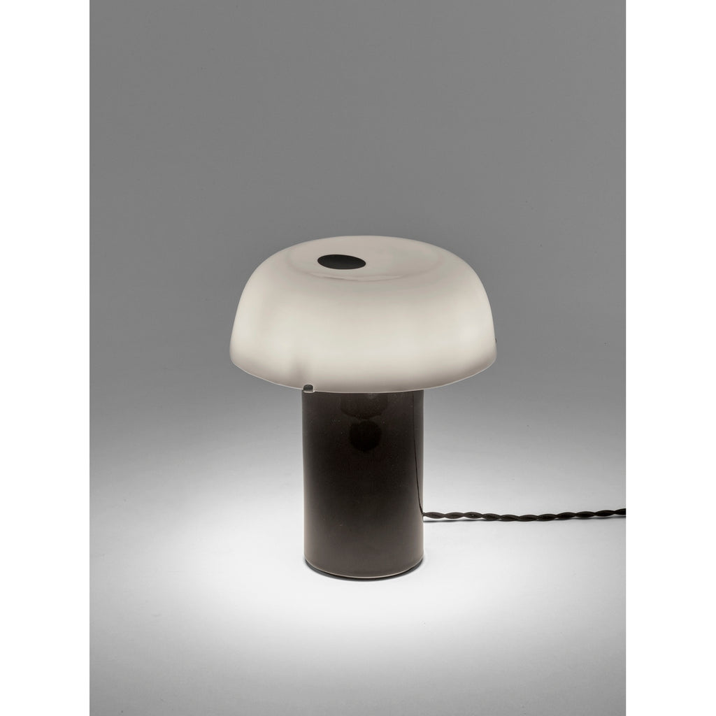 Terres De Rêves Celine N°2 - Lampe De Table - Grès - Blanc/Noir