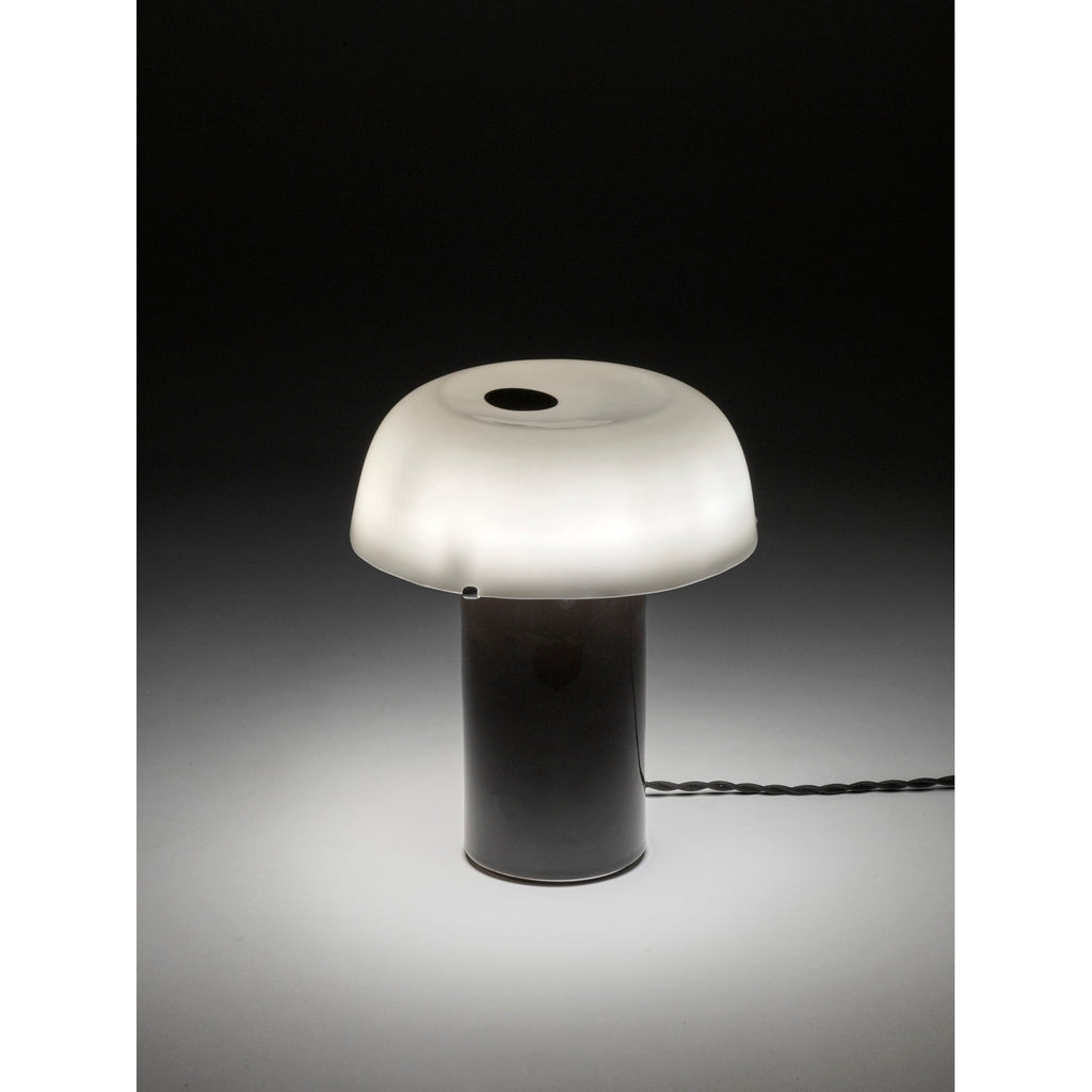 Terres De Rêves Celine N°2 - Lampe De Table - Grès - Blanc/Noir