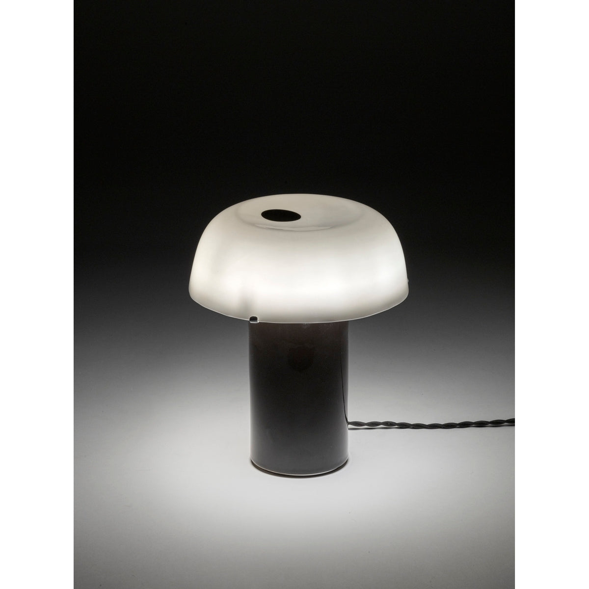 Terres De Rêves Celine N°2 - Lampe De Table - Grès - Blanc/Noir