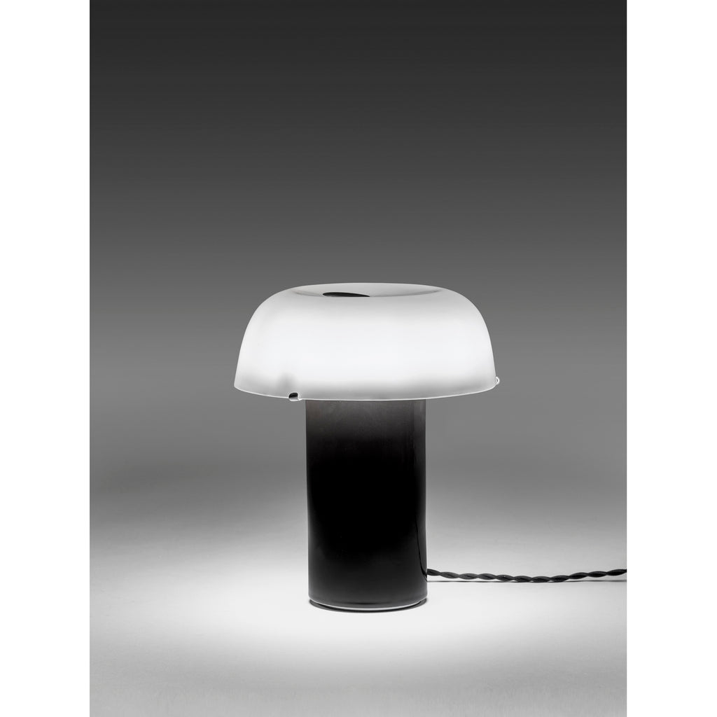 Terres De Rêves Celine N°2 - Lampe De Table - Grès - Blanc/Noir