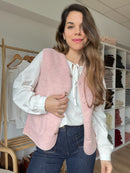 Gilet Berger Arianne Rose Pâle