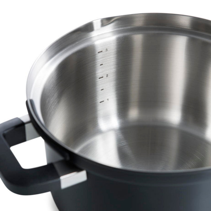 Batería de cocina Bk Flow Cool de acero inoxidable 4 piezas negro