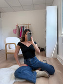 Top Carla negro