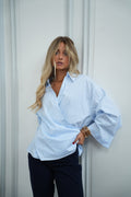 Blusa cruzada Ross - Azul