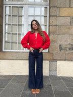 Charlie red cardigan