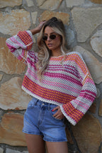 Blouse En Crochet Roy - Coloré