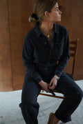 Charly Denim Jumpsuit Black