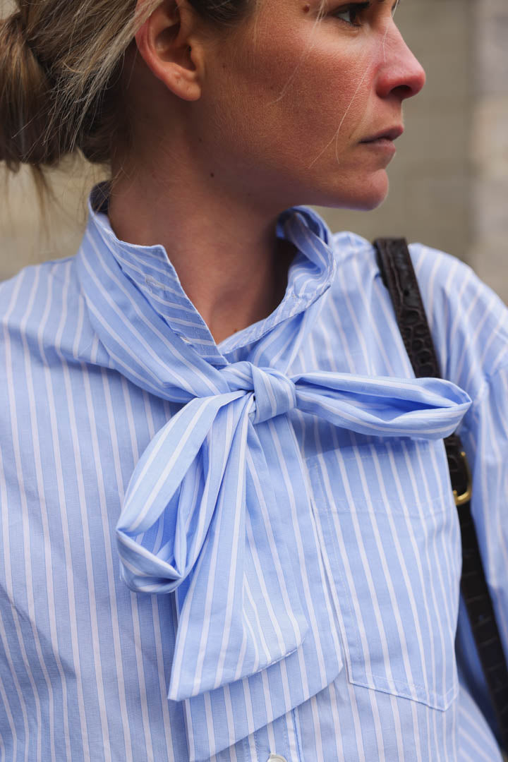 Chemise Paola Rayure Bleu Ciel
