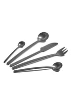 Lot De 6 Cuillères Dessert Black Stone La Mère - By Marie Michielssen