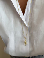 Pez Necklace - Long Necklace - Gold Or Silver