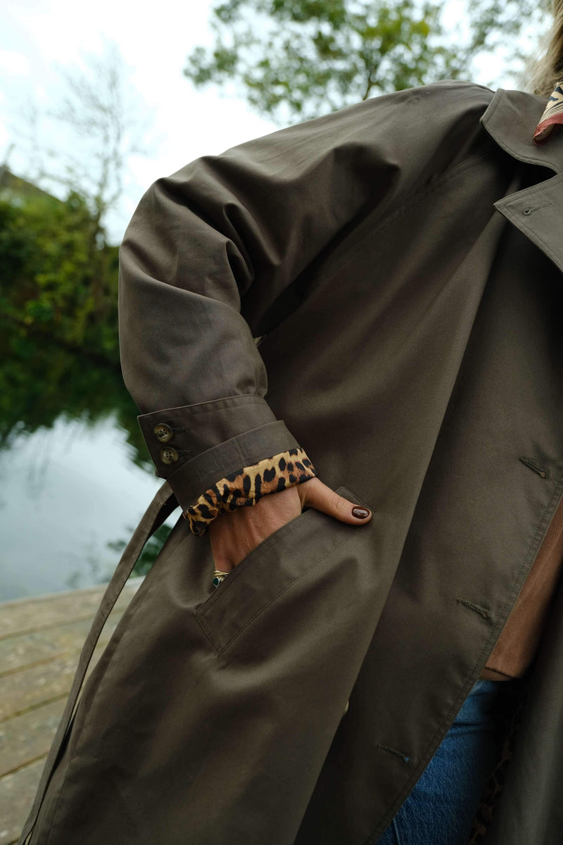 Trench Paul Kaki/Léopard