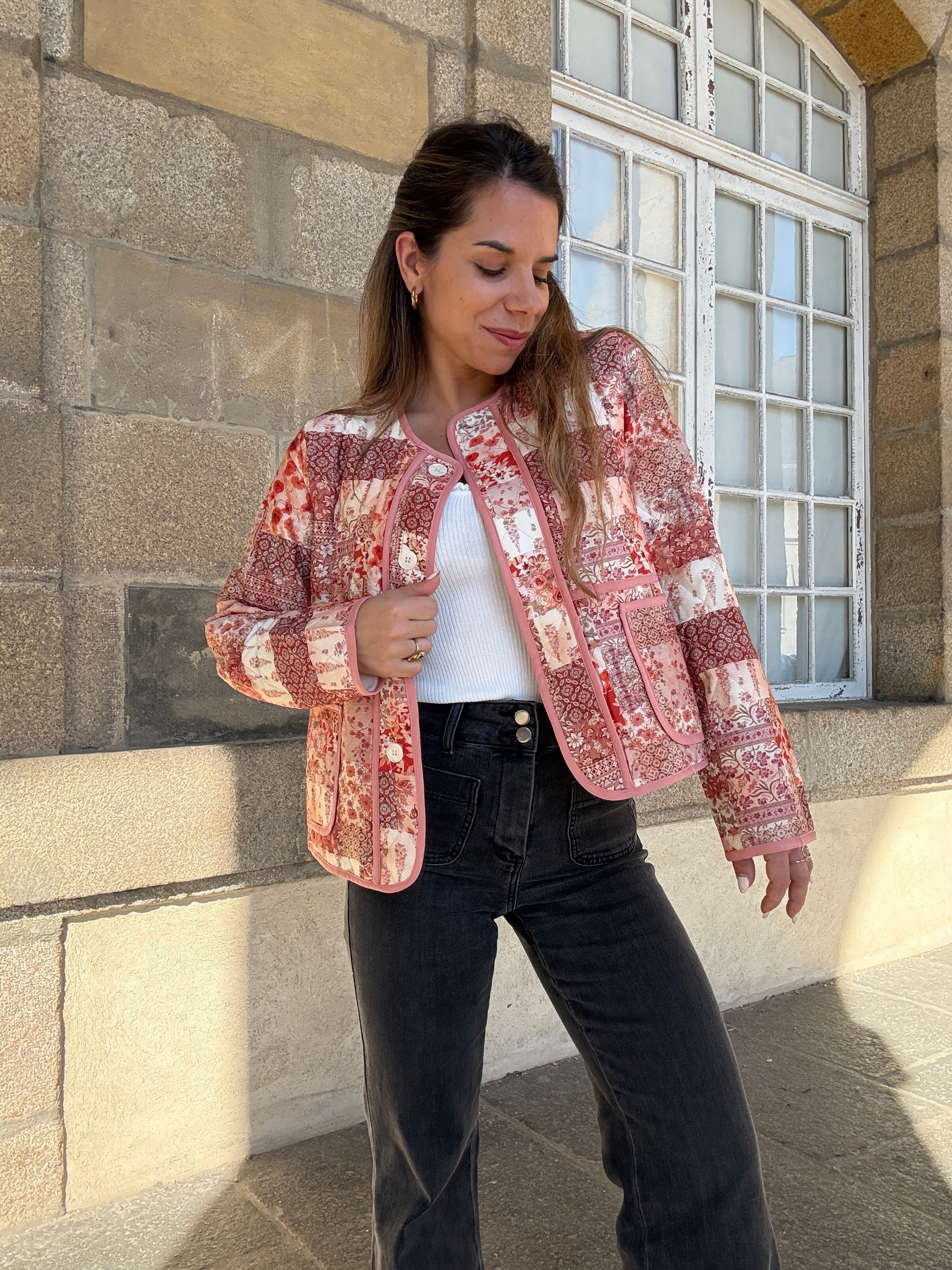 Paula patchwork quilted jacket