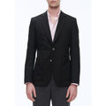 Blazer de lona de lana orgánica - Negro