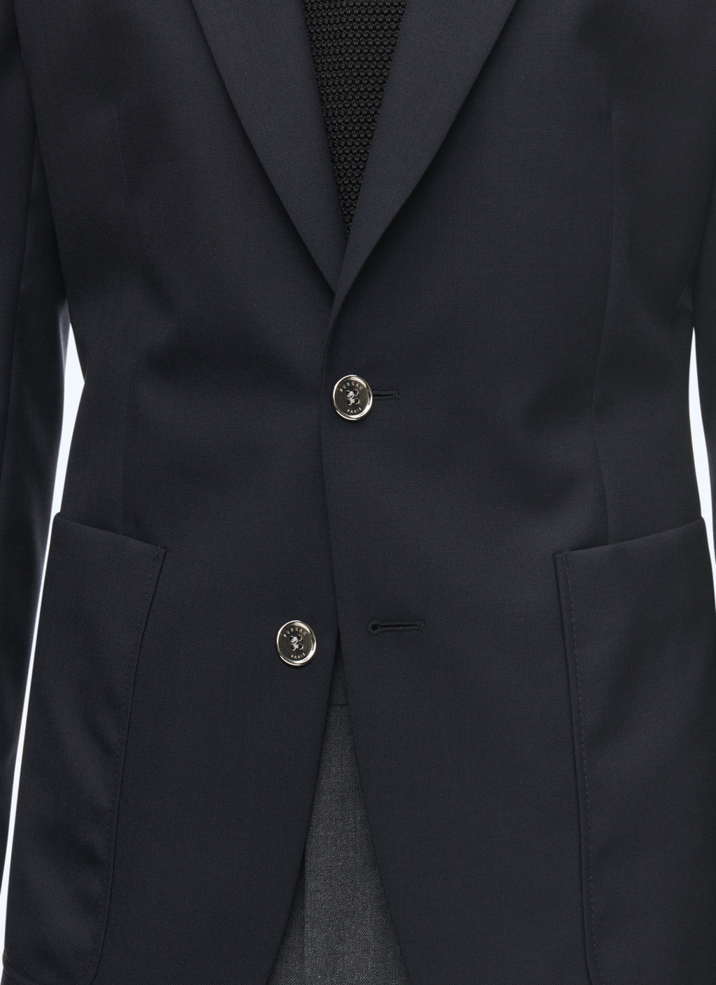Blazer En Toile Unie - Marine