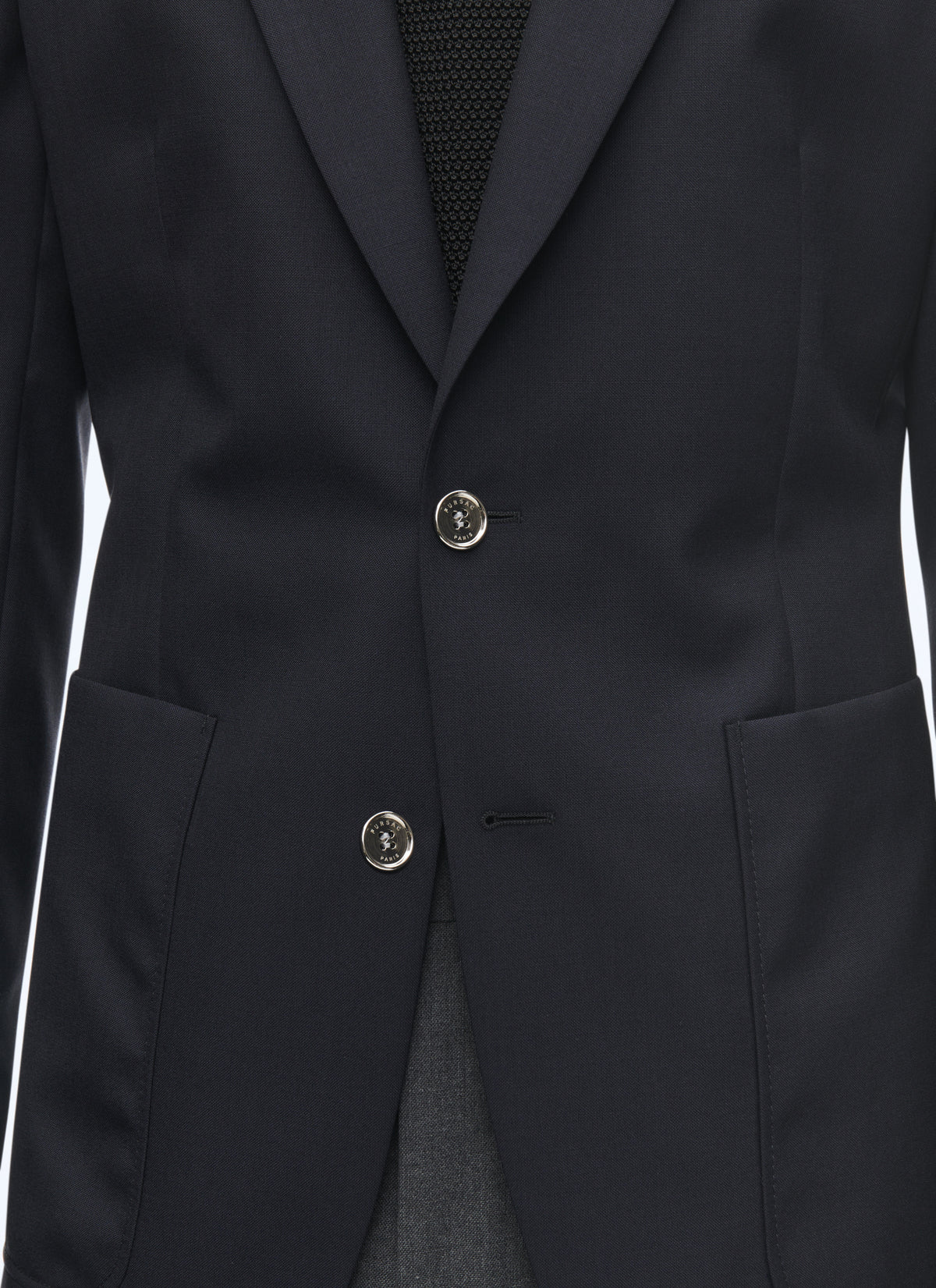 Blazer En Toile Unie - Marine