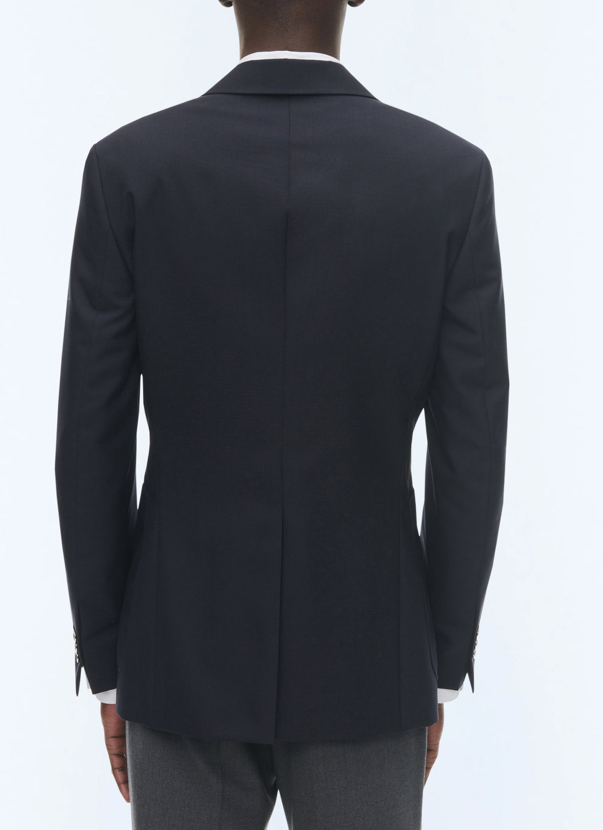 Blazer En Toile Unie - Marine