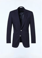Blazer En Toile Unie - Marine